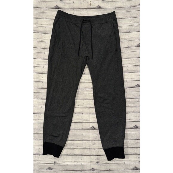 Lululelmon Mens ABC Jogger Sweatpant Sz XL Gray Stretch Casual Pockets Gym - Picture 1 of 16